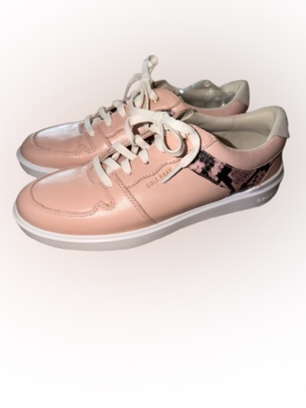 Cole Haan W23835 Grand crosscourt modern  peach leather Sneakers NWOT size 7.5